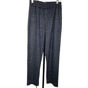 Natalija Jansone Designer Wool Cotton Pants Gray Plaid Sz US 8/38 EU $345